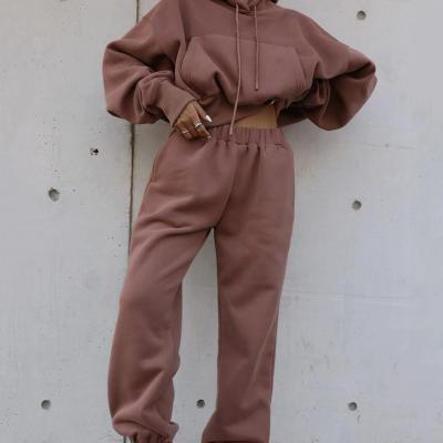 China Two Piece Set Women Tracksuit Spring Autumn Clothes Sweatshirt Top And Pants Women Sweat Suit Set for sale