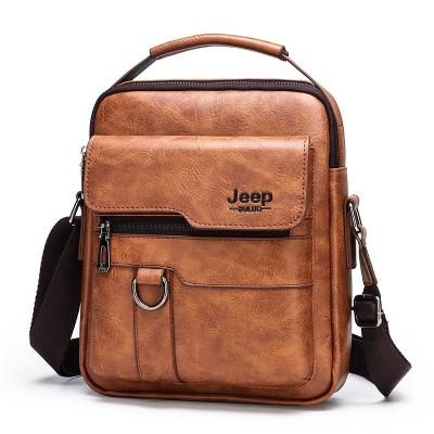 China 3pcs Moq Amazon Hot Sale Good Quality Vintage Waterproof PU Leather Men's Cross - Body Bag Business Bag for sale