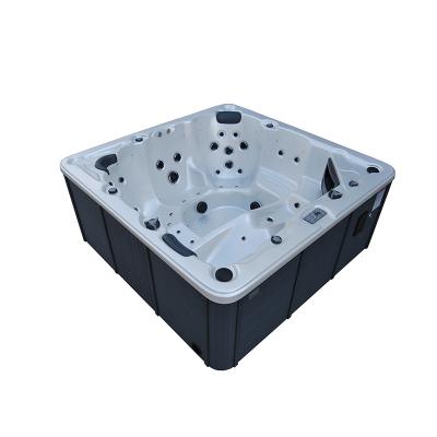 China Modern hot sale cheap acrylic outdoor spa whirlpool with air jets massage whirlpool hot tub for sale