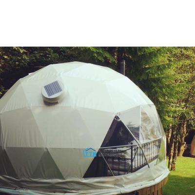 China 6m 12m Steel Structure Dome Tents White Prefab Geodesic Dome Tent for sale