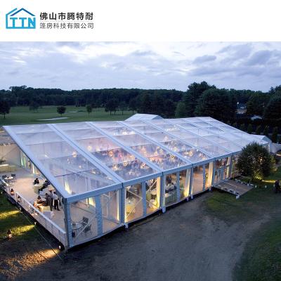 China transparent wedding tent factory price party wedding marquee tent romantic luxury roof UV-resistant/wind-proof/waterproof with for sale