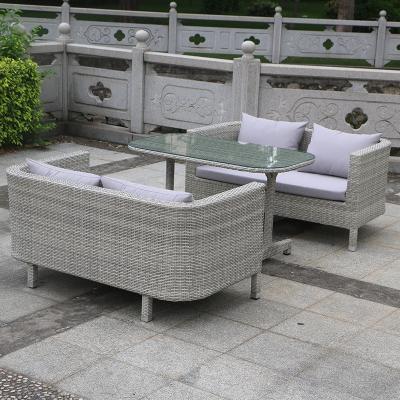 China Modern Waterproof Material Luxury Modern Outdoor Furniture Patio Pool Rattan Sofas Set for sale