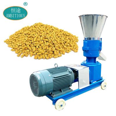 China Aminmal Feed Chicken Pig Feed Pellet Machinery Small Fish Extruder Floating Grass Poultry Pellets Maker For Animal Feed Crusher Machine zu verkaufen