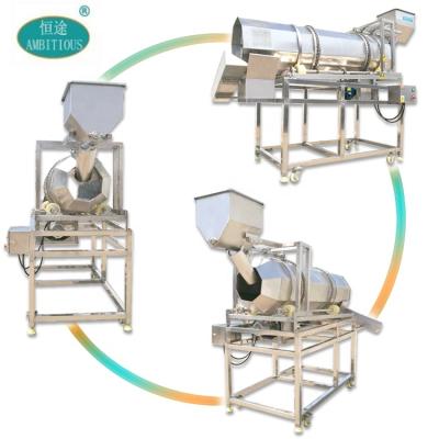 China Seasoning and Seasoning for Food Pellet Snacks Chips Drum Seasoning Flavoring Mixing Automatic Continuous Tumbler Fried Machine Industrial Use for Sale for sale