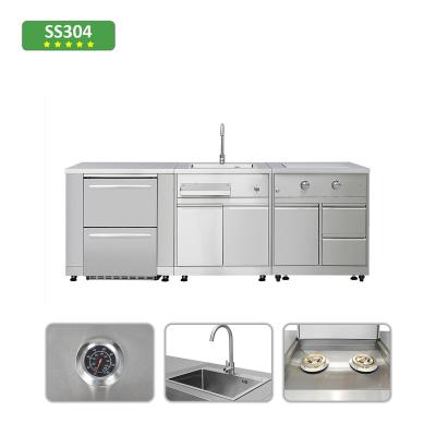 China Modern Outdoor Kitchen Cabinet High End Modular BBQ Grill for sale