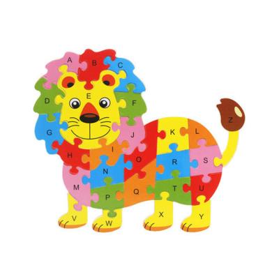 China Early Educational Hot Selling Animal Brand Toy fq Wooden Jigsaw Puzzle Toys For Children for sale