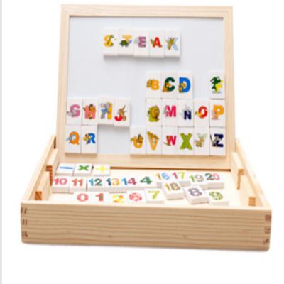 China Toy New Educational Wooden Children's Puzzle Digital Counting Dominoes Play For Children for sale