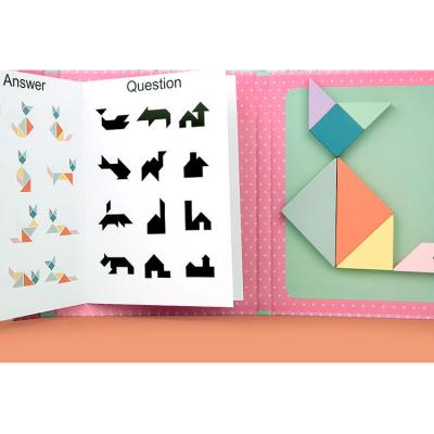 China Wholesale Wooden Magnetic Children's Tangram Intelligence Preschool Toys Developing Puzzle Creative Other Educational Toys for sale