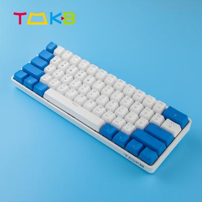 China TMKB GK61 Wireless Mechanical Keyboard Hot-swap Gaming Keyboard 61 Keys BT5.1/Wired Waterproof RGB Backlight Optical Switch for sale