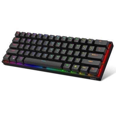 China DK61E 60% Gaming Wireless Mechanical Keyboard With Cable Type-C Backlit RGB PBT Keycap Diiera Compact 61 Keys Computer Keyboard for sale