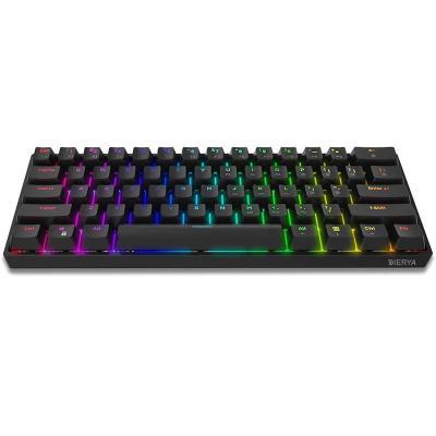 China 60 Mechanical Keyboard DK61E Dierya RGB Gaming OEM Mini Mechanical Kkeyboard Gaming Gamers DK 61 Wireless Keyboard Products for sale