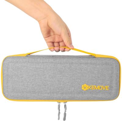 China Portable Equipment Protective KEMOVE EVA Sleeve Carrying Wireless Cover Hard Case For DK61 DK63 GK53 RK 60% Mechanical Gaming Keyboard 70% for sale