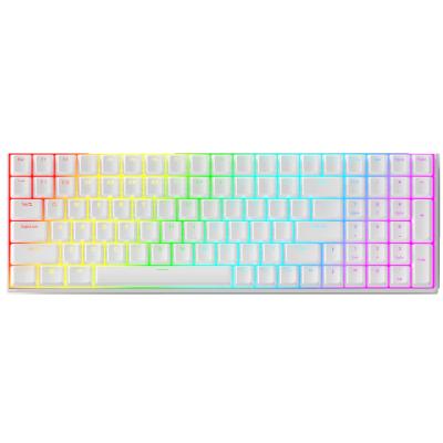 China Support Customization OUTEMU OEM Wireless Mechanical White Gaming Keyboard Wired BT OEM RGB Dual Mode Hot-swappable Gaming Keyboard 100 for sale