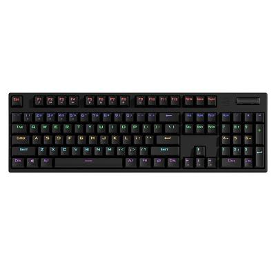 China Desktop Wireless Custom Computer OEM Mechanical Black Gaming Keyboard Wired BT OEM RGB Hot-swap Gaming Keyboard 100 Keys Dual Mode for sale