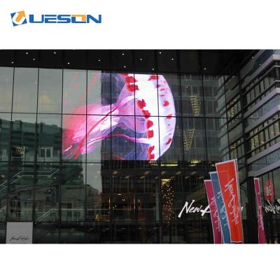 China Indoor High Quality Transparent Full Color Glass LED Display LED Video Wall Screen for sale