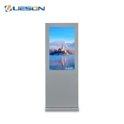 China Factory indoor advertising oem digital signage monitor ad 85 inch floor standing outdoor lcd panel ip65 interactive totem for sale