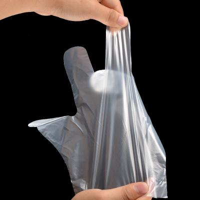 China Clear Kitchen Disposable Plastic Products Household Hand Food Gloves PE Plastic Disposable Gloves for sale