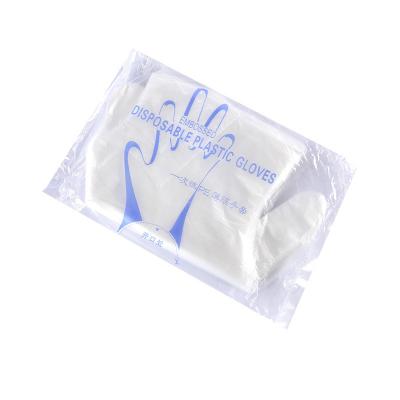 China Poly PVE Clear Polyethylene Clear OEM Food Processing Disposable Disposable Gloves for sale