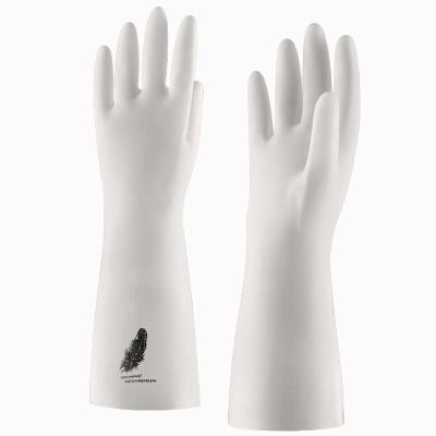 China High quality household kitchen sweat proof long sleeve cleaning rubber flocking rubber flexi household kitchen gloves latex rubber gloves for sale