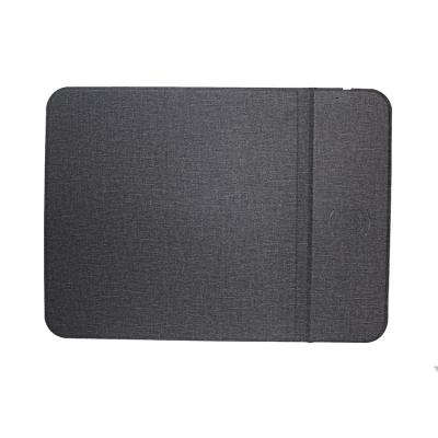 China Folding Bracket Type Mouse Pad Fabric Pattern Pure Color Series Wireless Charger for sale