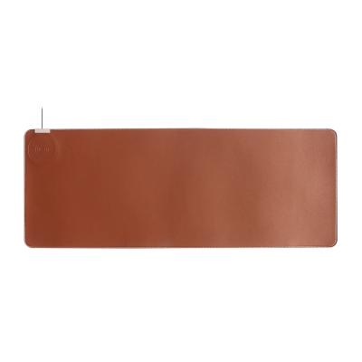 China Other Mobile Phone Separate Radio Charging Simulation Leather Wireless Charging Mouse Pad for sale