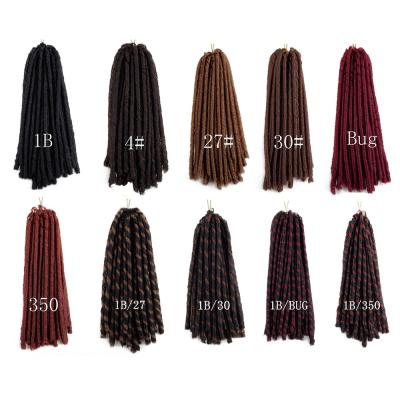 China 14inch 30strands Dreadlocks Dreadlocks 14inch 30strands Hot Soft Dread Locs Synthetic Hair African Braids Hollow Curly Dreadlocks Wigs Hair for sale