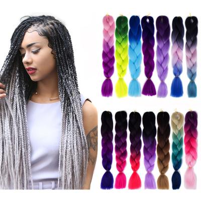 China African Hair Braiding Styles 24 Inch Elephant Braids Ombre Long Elephant Braiding Hair Colored Synthetic Braid Wigs Crochet Blonde African Hair Extensions for sale