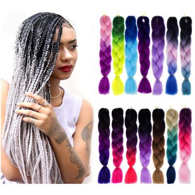 China African Hair Braiding Styles Ombre Synthetic Braiding Hair Braiding Pre Stretched Super Jumbo X Snap Hair Crochet Braids For African Hair Extension for sale