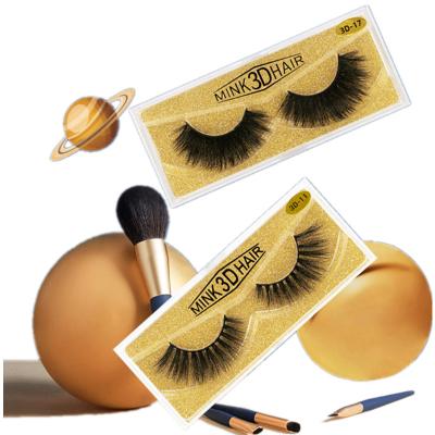 China 3D Eyelashes Real Mink Natural Eyelash Handmade Fluffy Free False Eyelashes New Cruelty Free Wholesale Reusable 100% for sale