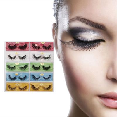 China Manufacturer Exaggerated High Quality 3D Natural Long False Imitated Mink Eyelashes Single Pair False Eyelashes for sale