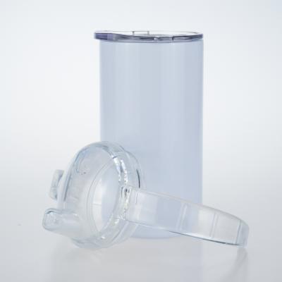 China Viable wholesale bpa free 12oz sublimation masks double wall stainless steel sippy cup with double lids for sale