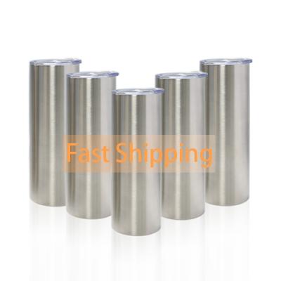 China Wholesale Sublimation Stainless Steel Double Wall Stainless Steel Straight Tumbler 30oz Viable Thick Lean Mug White for sale