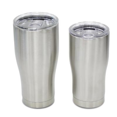 China Sustainable Popular Modern Double Wall Stainless Steel Curve Tumbler 30 Ounce 20 Ounce Water Bottle for sale