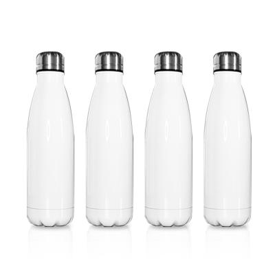 China Viable Double Wall Chinese Stainless Steel Sublimation Outdoor Water Maker 500ml Cola Shape Sport Bottle for sale