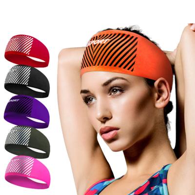 China Universal Hot Selling Custom Sports Headband Moisture Workout Headbands For Running Yoga for sale