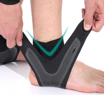 China Hot Selling Soft High Quality Adjustable Foot Compression Nylon Nylon Customize Logo Size Ankle Socks Ankle Support Brace for sale