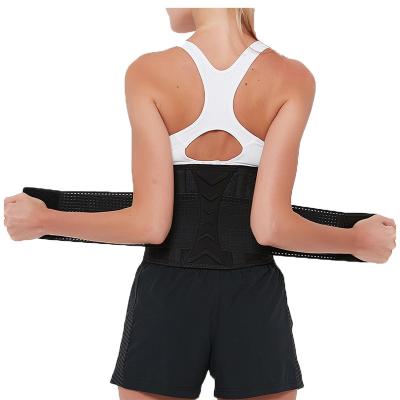 China Durable Belt Hot Selling Two Compression Straps Adjustable Elasticity Pain Relief Back Waist Support Brace Support for sale