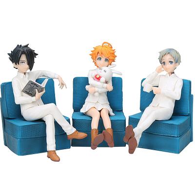 China Action Figure Toy The Promised Neverland Figural Doll Toy The Promised Neverland Emma Norman Ray Cartoon PVC Collectible Model for sale