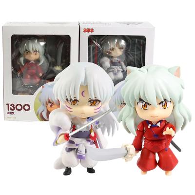 China 10cm Versions 10cm Inuyasha #1300 Sesshomaru Anime Action Number Collection Change Face Cute Funny Cute Doll for sale