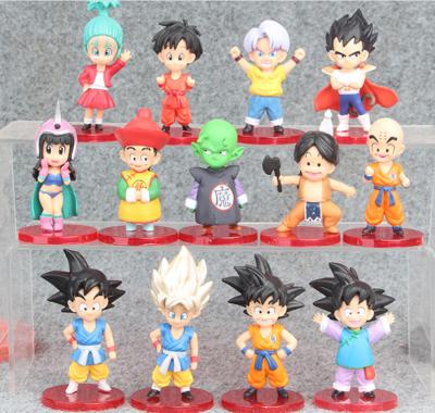 China TOY Ready MODEL to ship wholesale mini Q version 13 pieces of dragonball-Z C doll of dragonball-action numbers model set dolls for sale