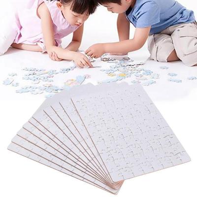 China DIY TOY Wholesale DIY Sublimation Blank Jigsaw Printable Cardboard A4 Puzzle For Kids for sale