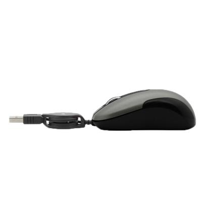 China Best Selling Item Desktop Hm5079 With Retractable Cable 1000 Dpi 3D Wired Optical Mouse For Office Use for sale