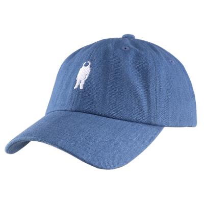 China 6 Panel Embroidered JOINT Logo Denim Dad Bulk Custom Hats for sale