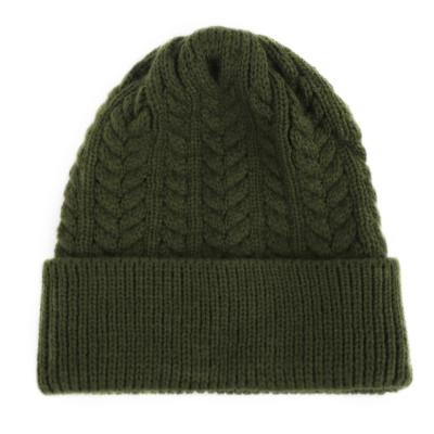 China BSCI JOINT designer winter gorros custom knit acrylic cable beanie hat for sale