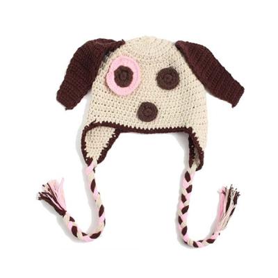 China Lovely JOINT Wholesale Custom Ear Flapper Hat-Dog Face Beanie Baby Winter Hats for sale