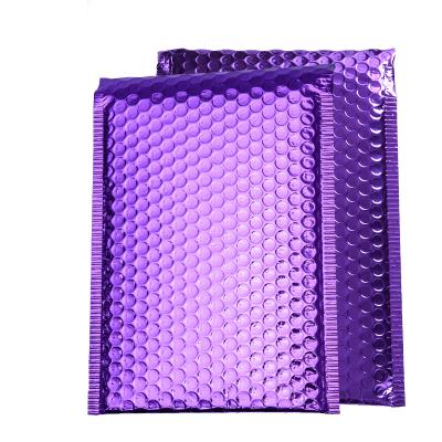 China High Quality Custom Metallic Bubble Mailer Envelope Purple Metallic Bubble Mailer Poly Mailing Bags for sale