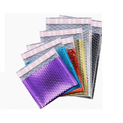 China Eco-friendly High Quality Poly Mailers For Apparel Logo Printing Custom Bubble Mailer 3 Layer Metallic Mailing Bags for sale