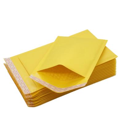 China Kraft Bubble Mailing Mailer Poly Padded Mailing Envelope Bags White Color Shockproof Messenger Yellow Metallic Bubble Mailer for sale