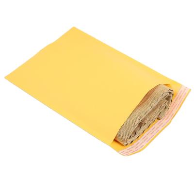 China Yellow High Quality Adhesive Seal Kraft Courier Bubble Envelope Mailing Bags Express Bags for sale