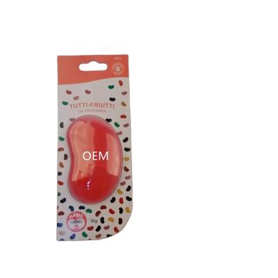 China 3D Bean Long Lasting Hanging Custom Car Air Freshener for sale